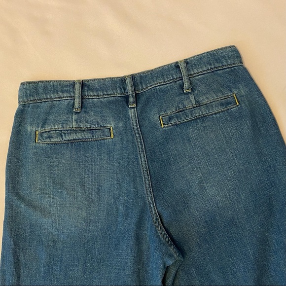 VTG GAP High Waist Wide Leg Jeans w/ Frayed Hem, 27P - Picture 6 of 7